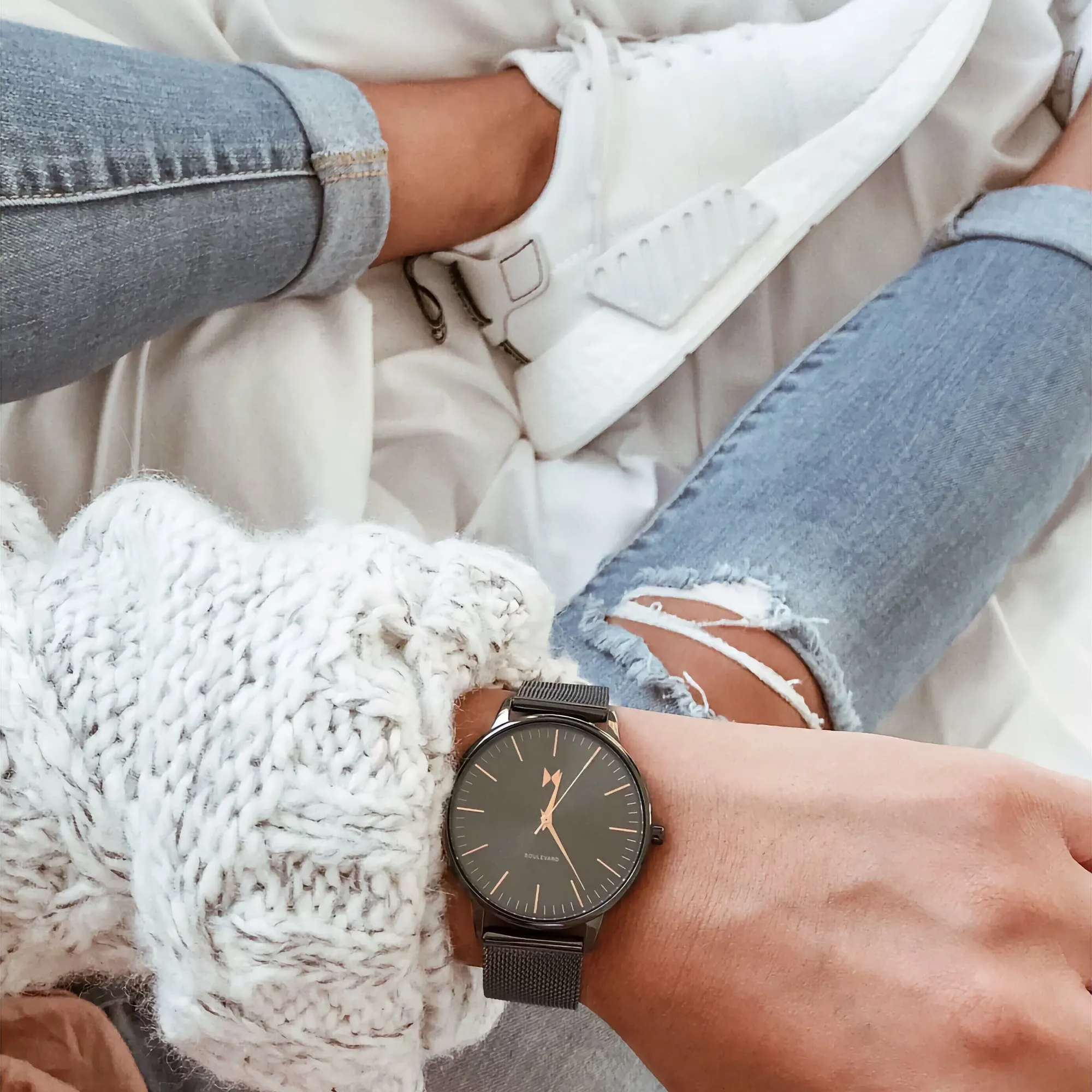 MVMT Boulevard Lincoln Gunmetal Ladies watch