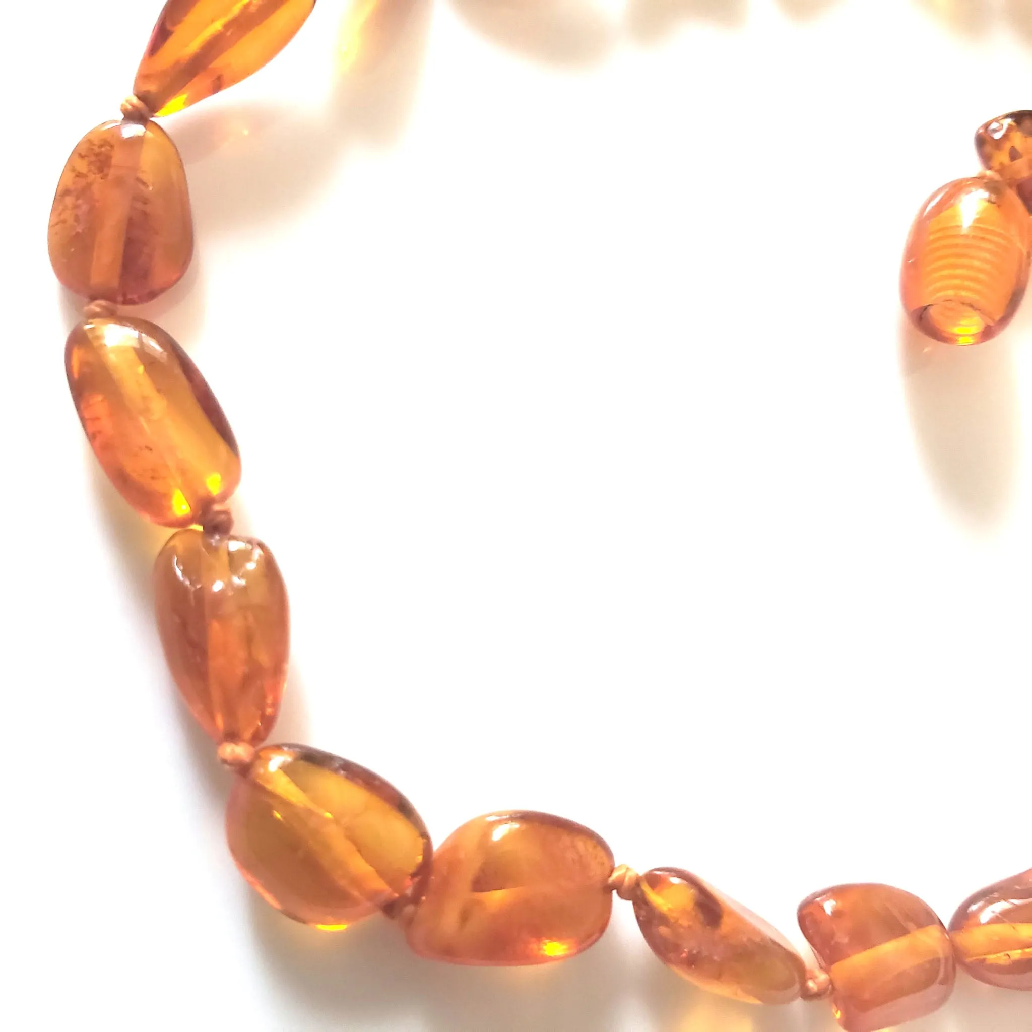 Natural Cognac Amber Necklace for Baby and Kids