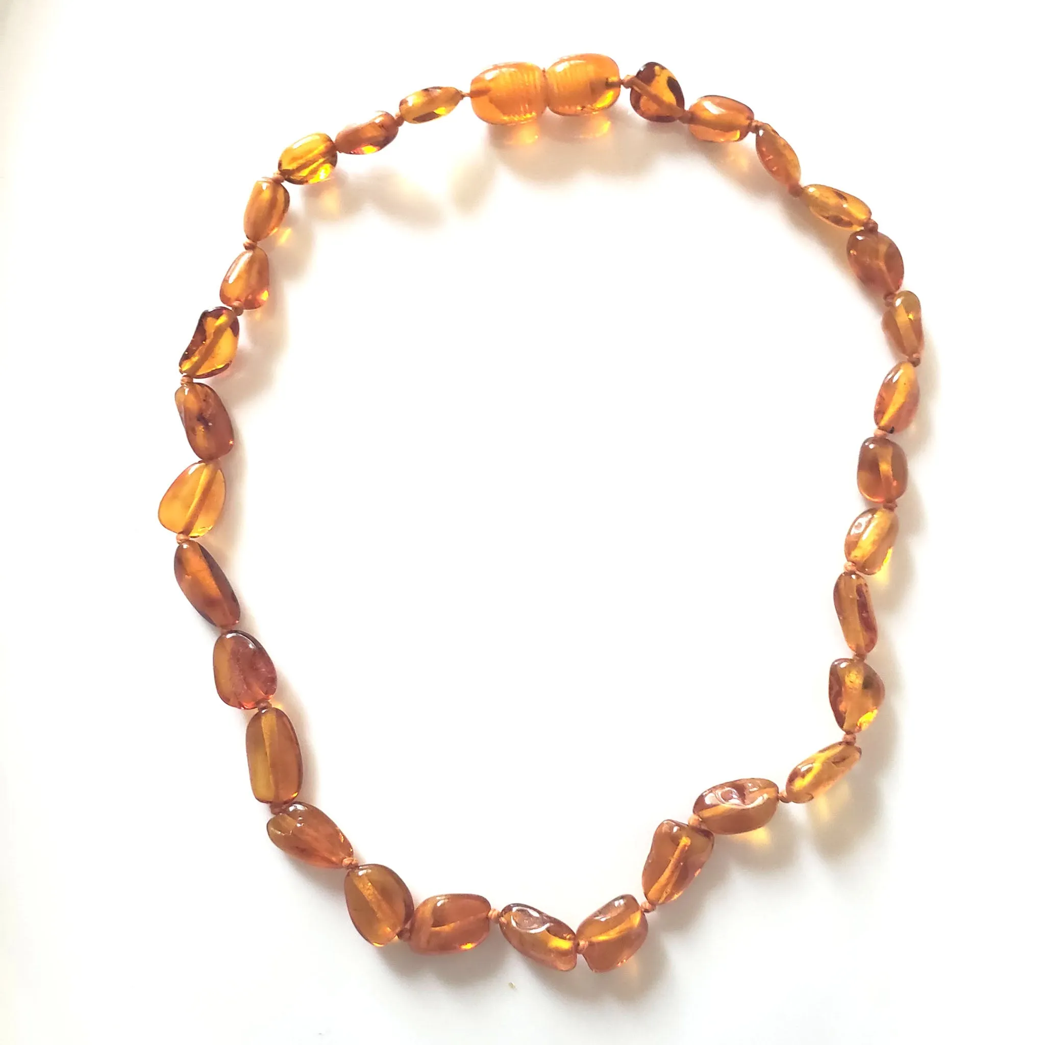 Natural Cognac Amber Necklace for Baby and Kids