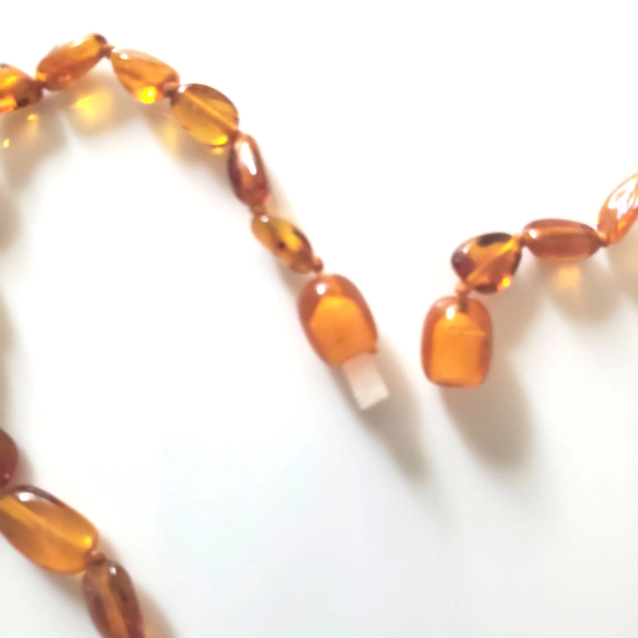 Natural Cognac Amber Necklace for Baby and Kids