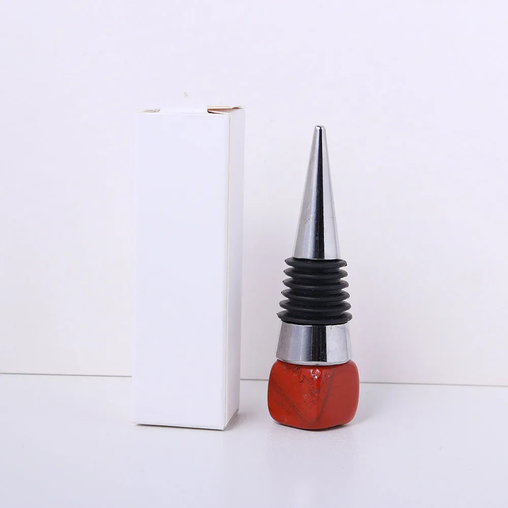 Natural Crystal Square Wine Stopper
