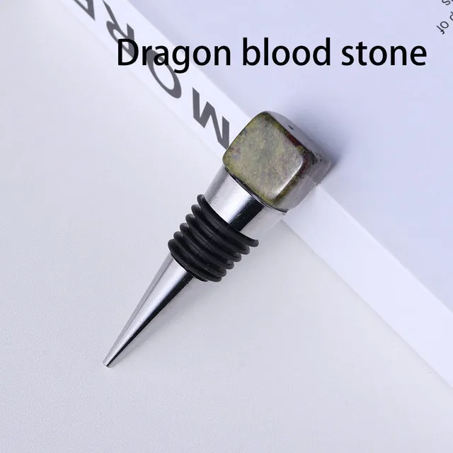Natural Crystal Square Wine Stopper