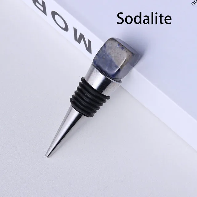 Natural Crystal Square Wine Stopper