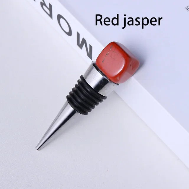 Natural Crystal Square Wine Stopper