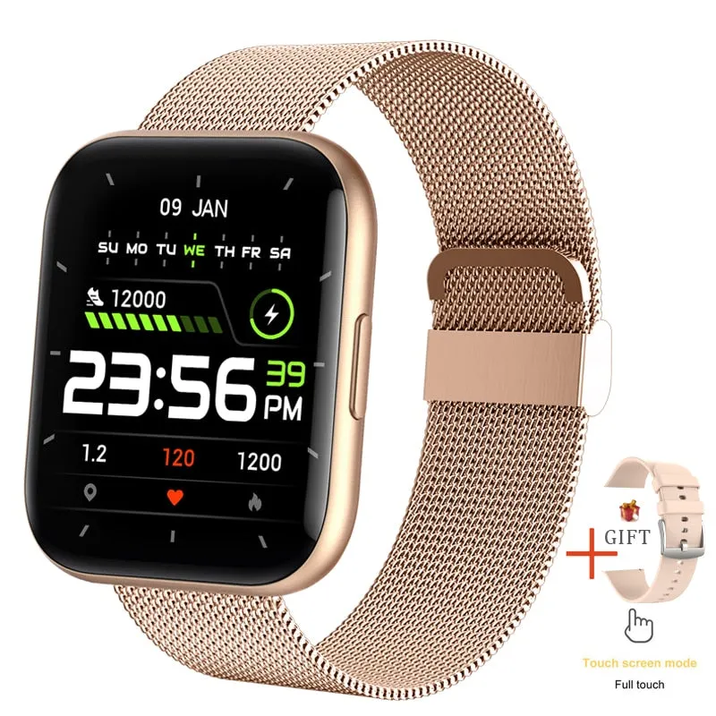 New 1.69&quot; Women Smart Watch Real-time Weather Forecast Tracker Heart Rate Monitor Sports Ladies Smart Watch Men For Android IOS