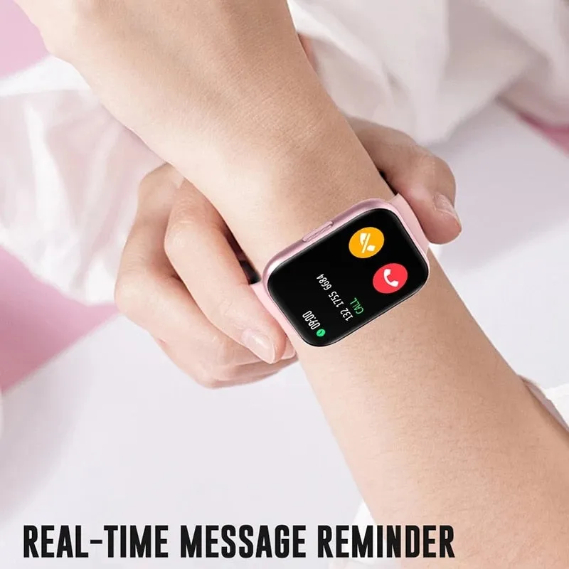 New 1.69&quot; Women Smart Watch Real-time Weather Forecast Tracker Heart Rate Monitor Sports Ladies Smart Watch Men For Android IOS