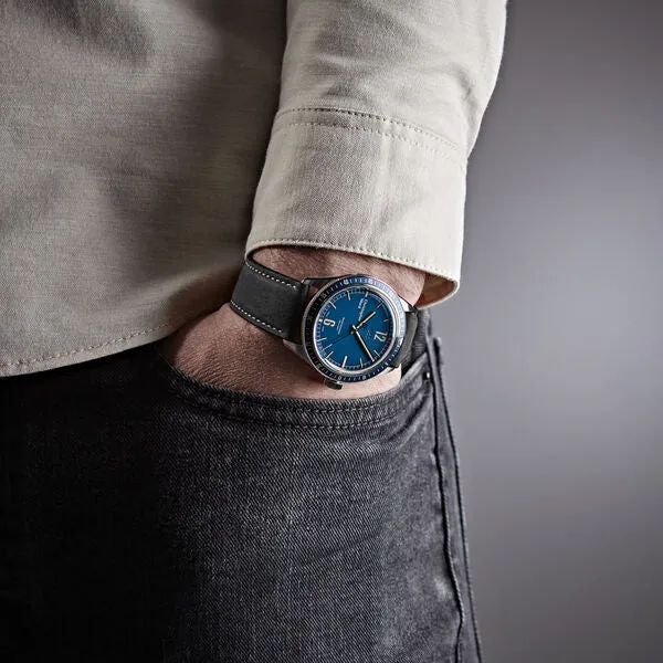 New Christopher Ward C65 Trident Diver Blue Dial Watch 41MM Black