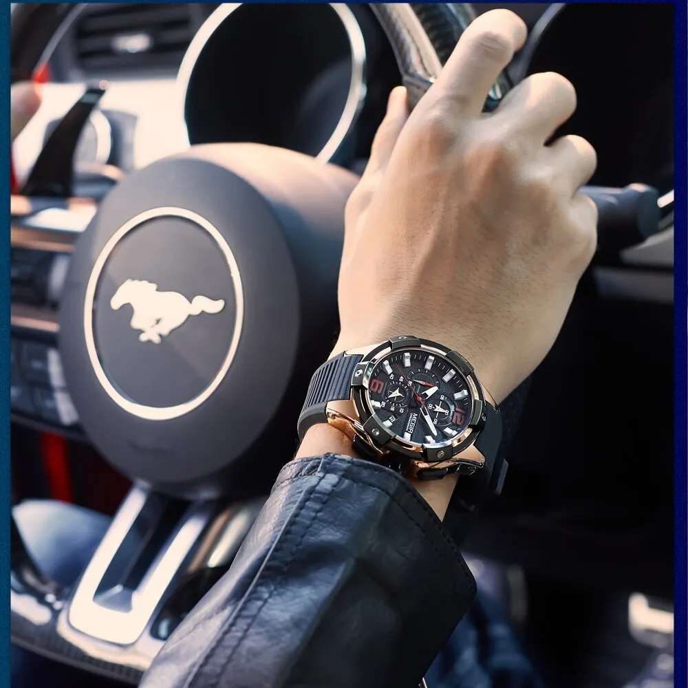 New MEGIR Watch Men Fashion Sports Chronograph Top Luxury Brand Waterproof Quartz Wrist Watches Mens Clock Relogio Masculino