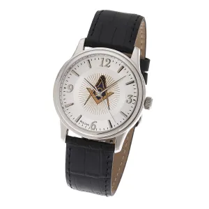 New Men's Stainless Steel Bulova Masonic Blue Lodge Watch