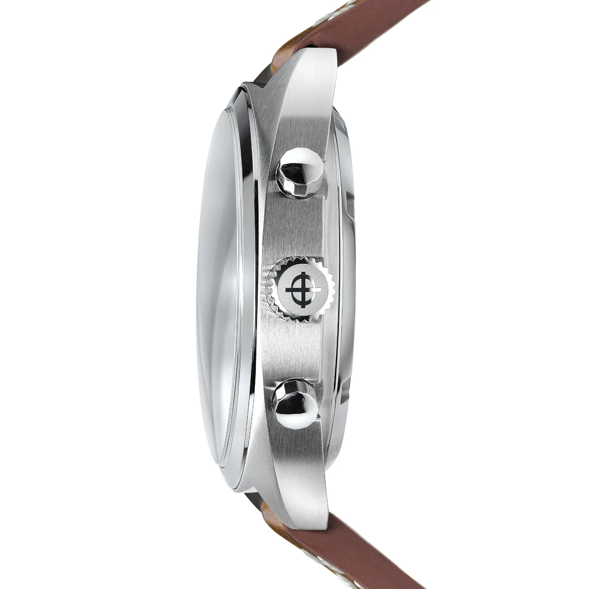 New Zodiac Grandrally Chronograph Brown Leather Watch ZO9604 SWISS 41.5MM