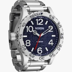 Nixon 51-30 Chrono Silver Denim