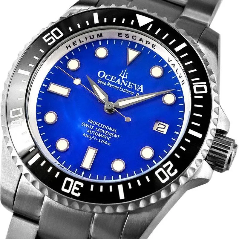 Oceaneva Titanium Deep Marine Explorer II Automatic Blue Limited Edition