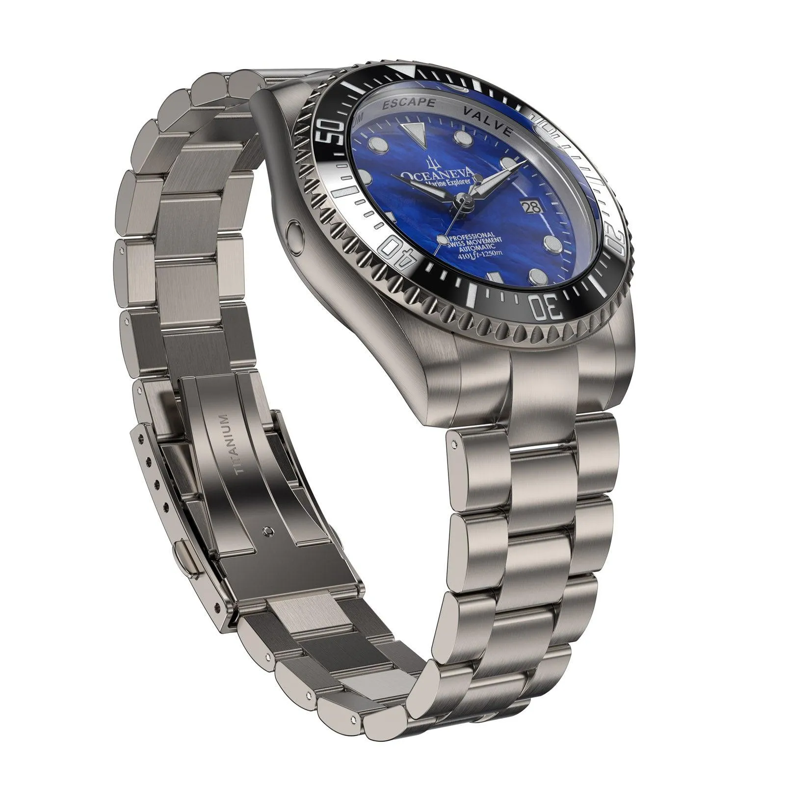 Oceaneva Titanium Deep Marine Explorer II Automatic Blue Limited Edition