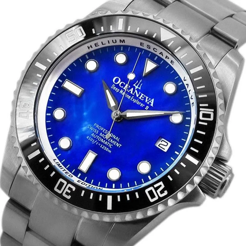 Oceaneva Titanium Deep Marine Explorer II Automatic Blue Limited Edition