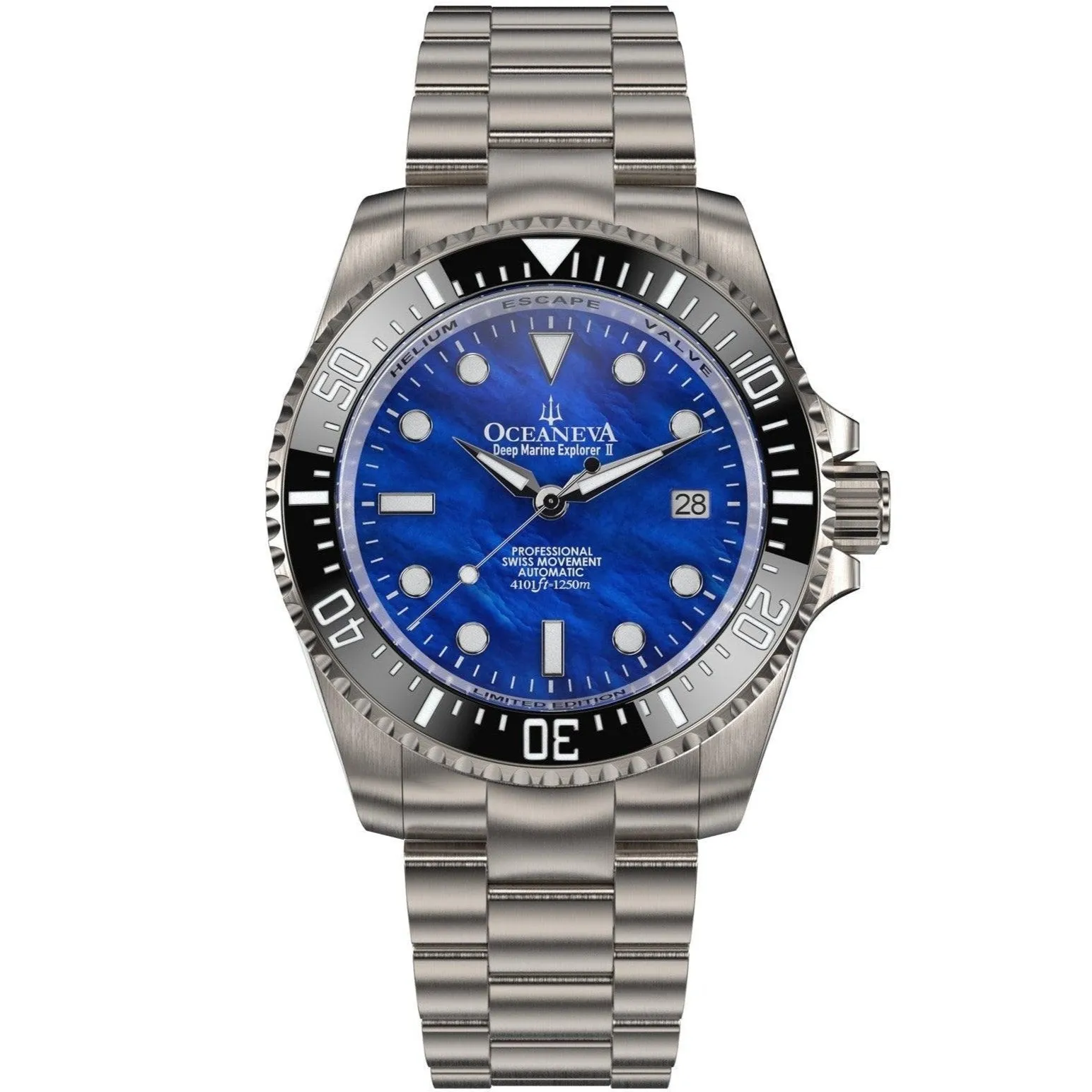 Oceaneva Titanium Deep Marine Explorer II Automatic Blue Limited Edition