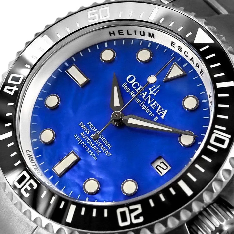 Oceaneva Titanium Deep Marine Explorer II Automatic Blue Limited Edition