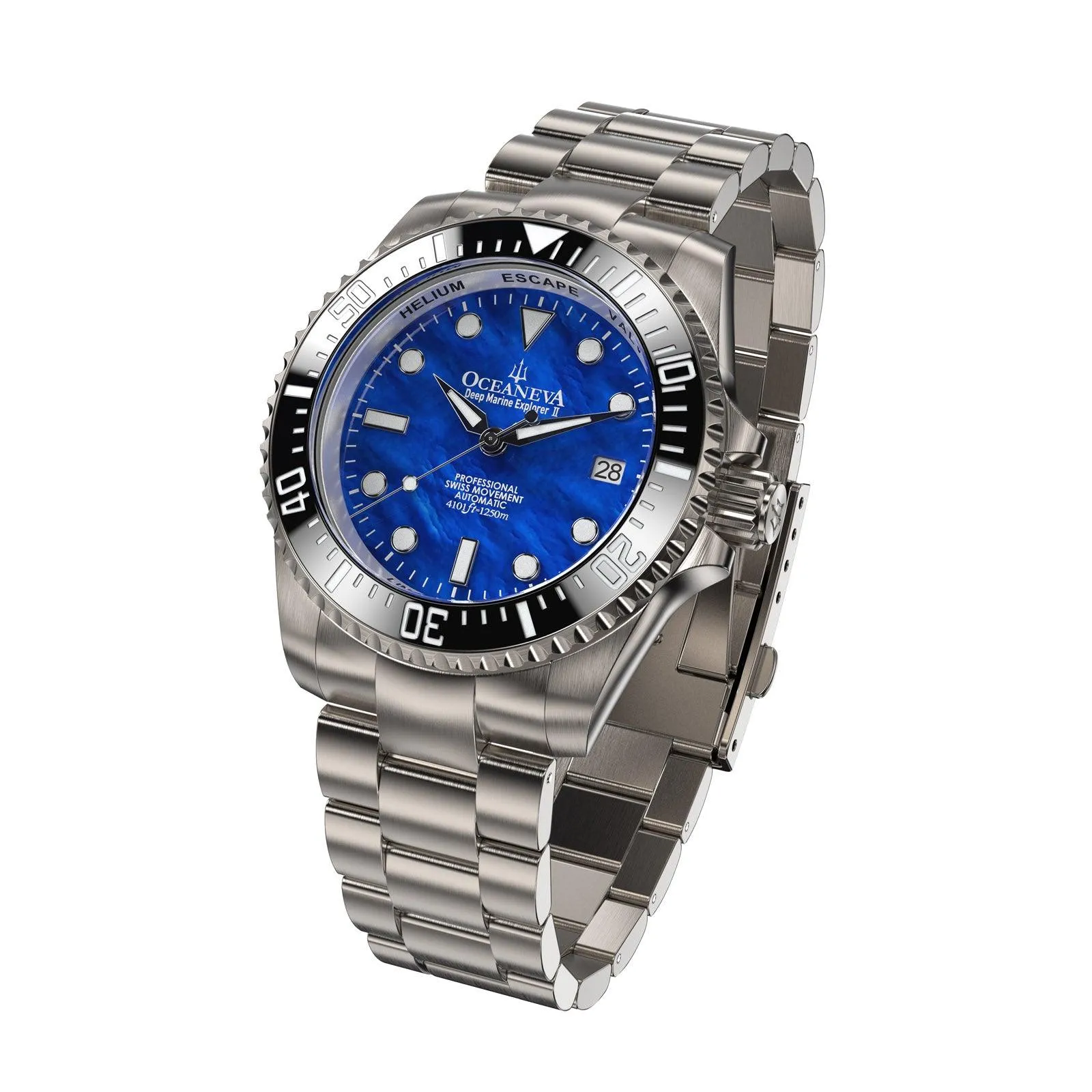 Oceaneva Titanium Deep Marine Explorer II Automatic Blue Limited Edition