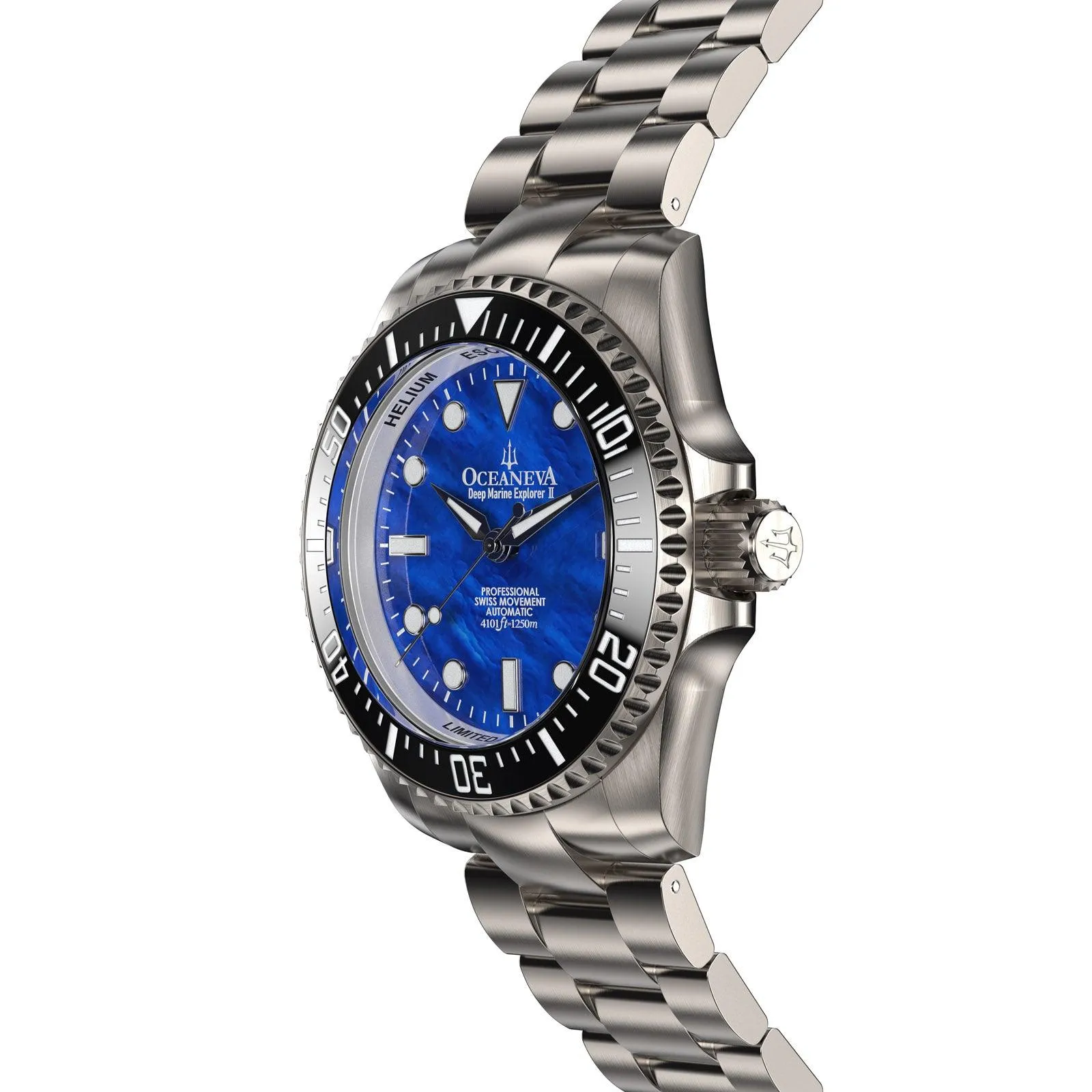 Oceaneva Titanium Deep Marine Explorer II Automatic Blue Limited Edition