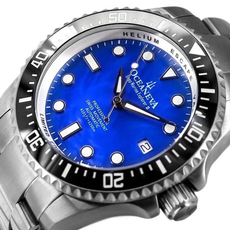 Oceaneva Titanium Deep Marine Explorer II Automatic Blue Limited Edition