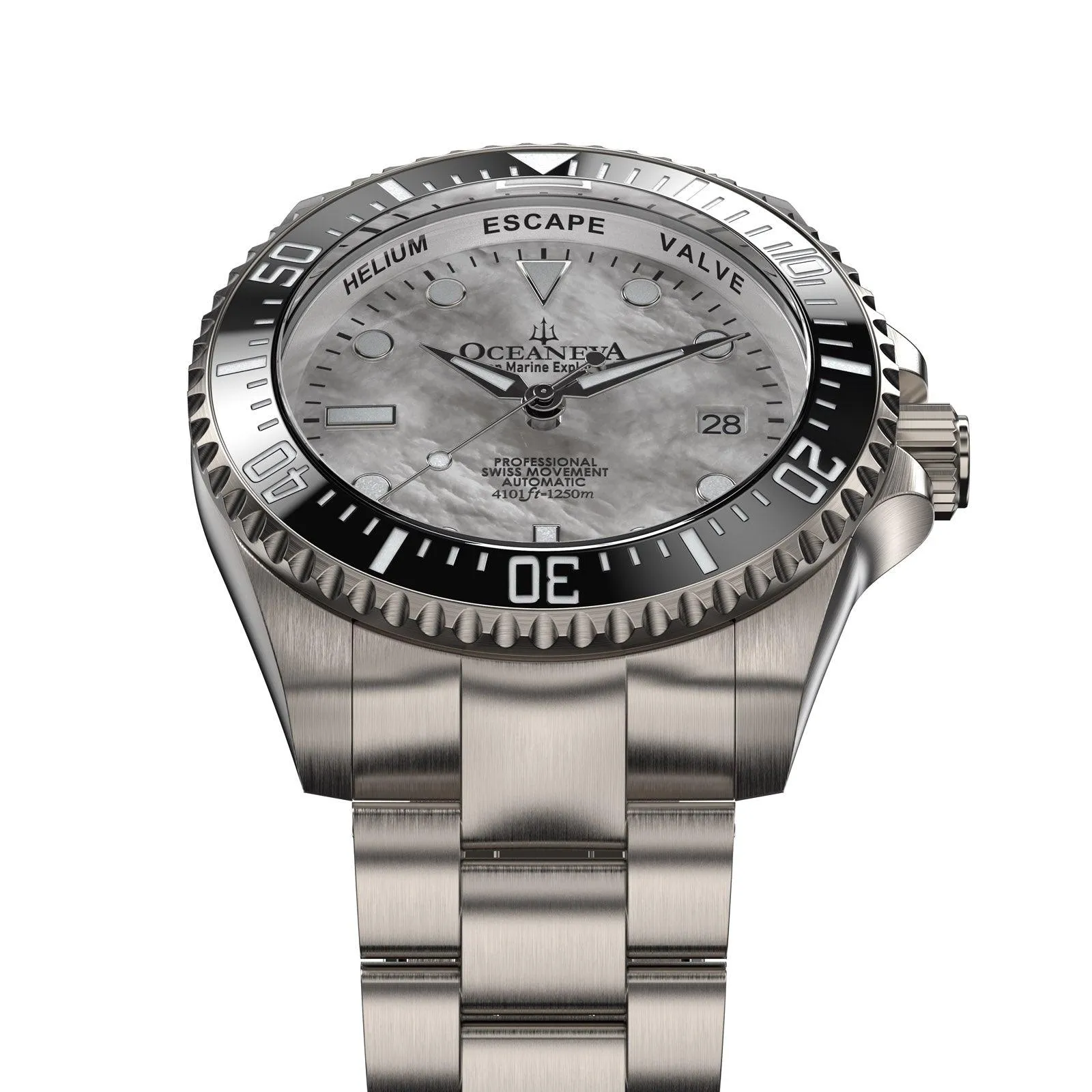 Oceaneva Titanium Deep Marine Explorer II Automatic Mother of Pearl Limited Edition