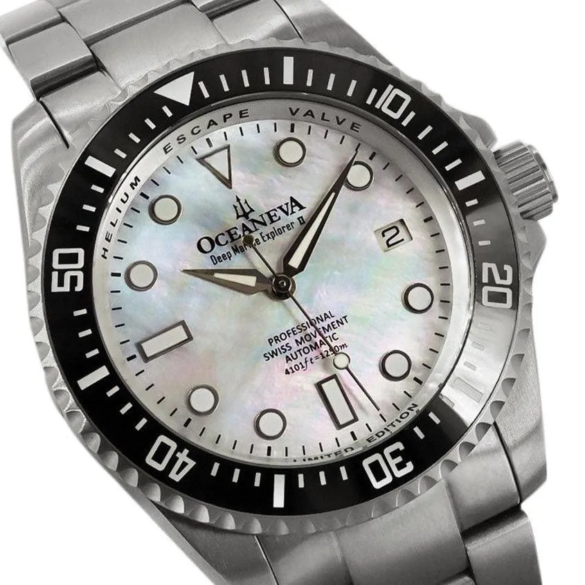 Oceaneva Titanium Deep Marine Explorer II Automatic Mother of Pearl Limited Edition