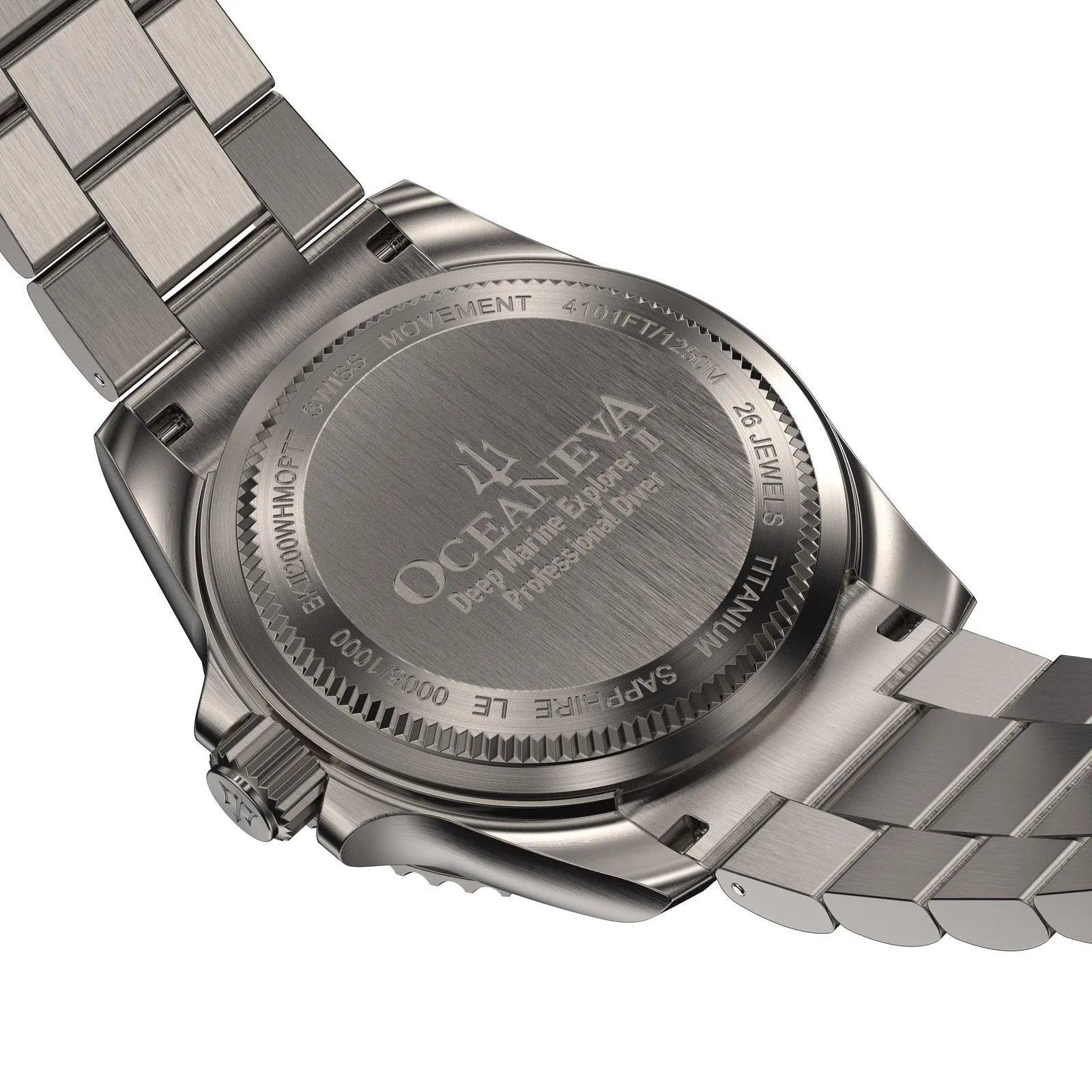 Oceaneva Titanium Deep Marine Explorer II Automatic Mother of Pearl Limited Edition