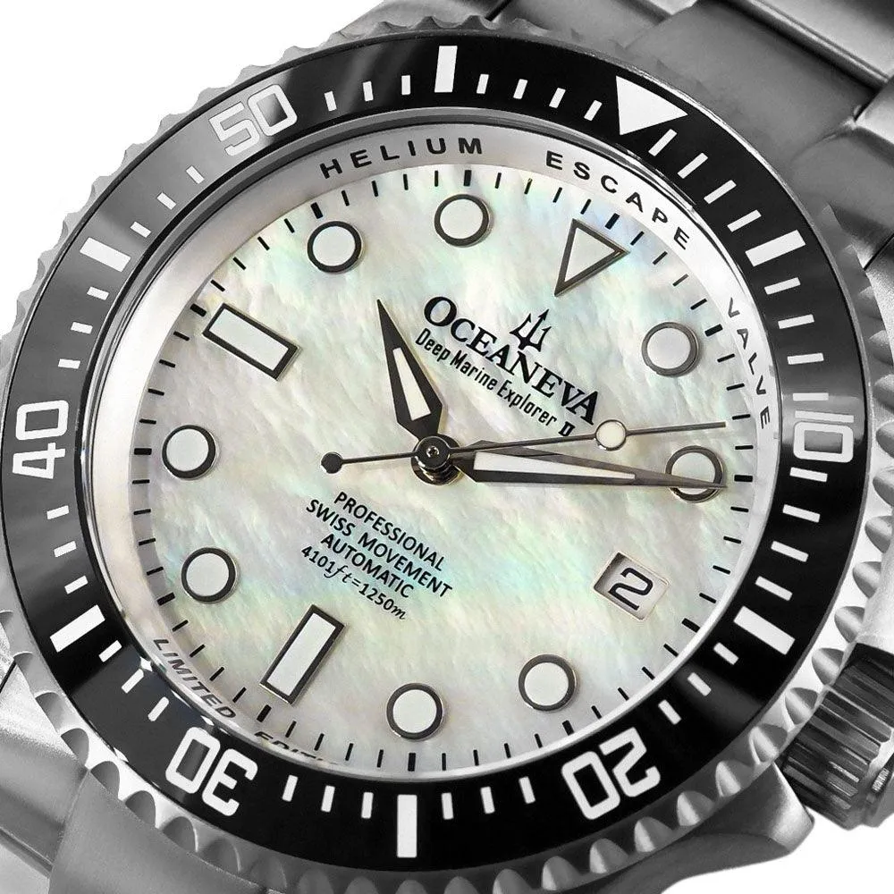 Oceaneva Titanium Deep Marine Explorer II Automatic Mother of Pearl Limited Edition