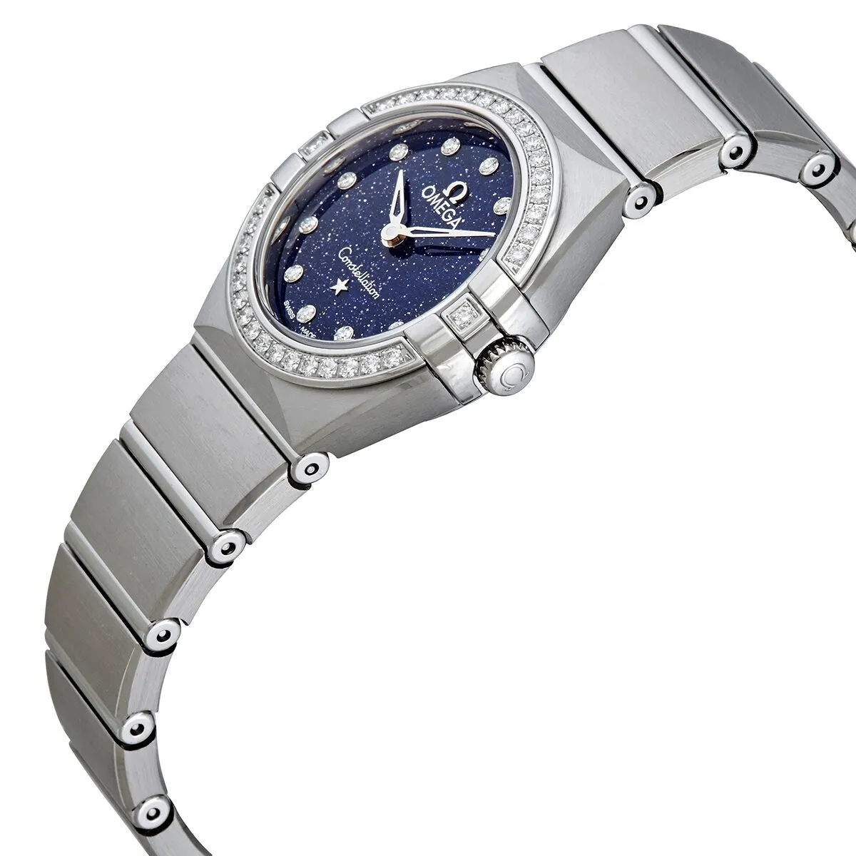 Omega Constellation Quartz Diamond Blue Dial Ladies Watch 131.15.25.60.53.001
