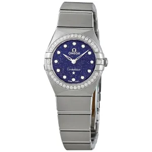 Omega Constellation Quartz Diamond Blue Dial Ladies Watch 131.15.25.60.53.001