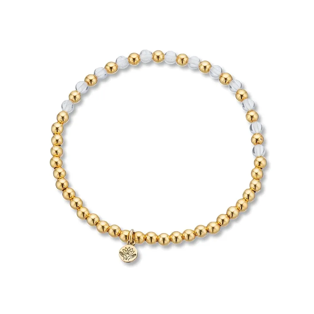 PALAS Crystal Quartz Lotus Purity Bracelet