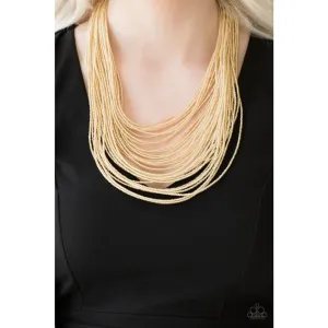 Paparazzi Streaming Starlight - Seed Bead Necklace