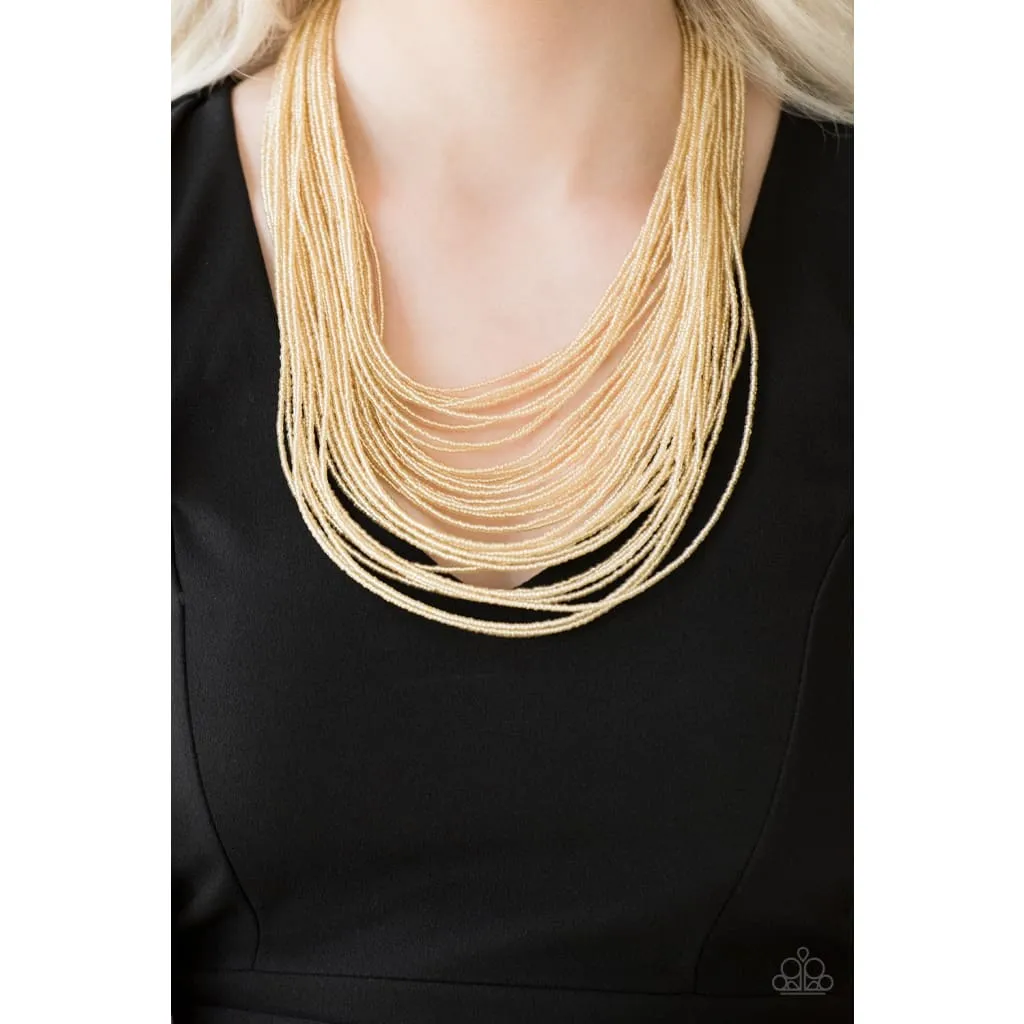 Paparazzi Streaming Starlight - Seed Bead Necklace
