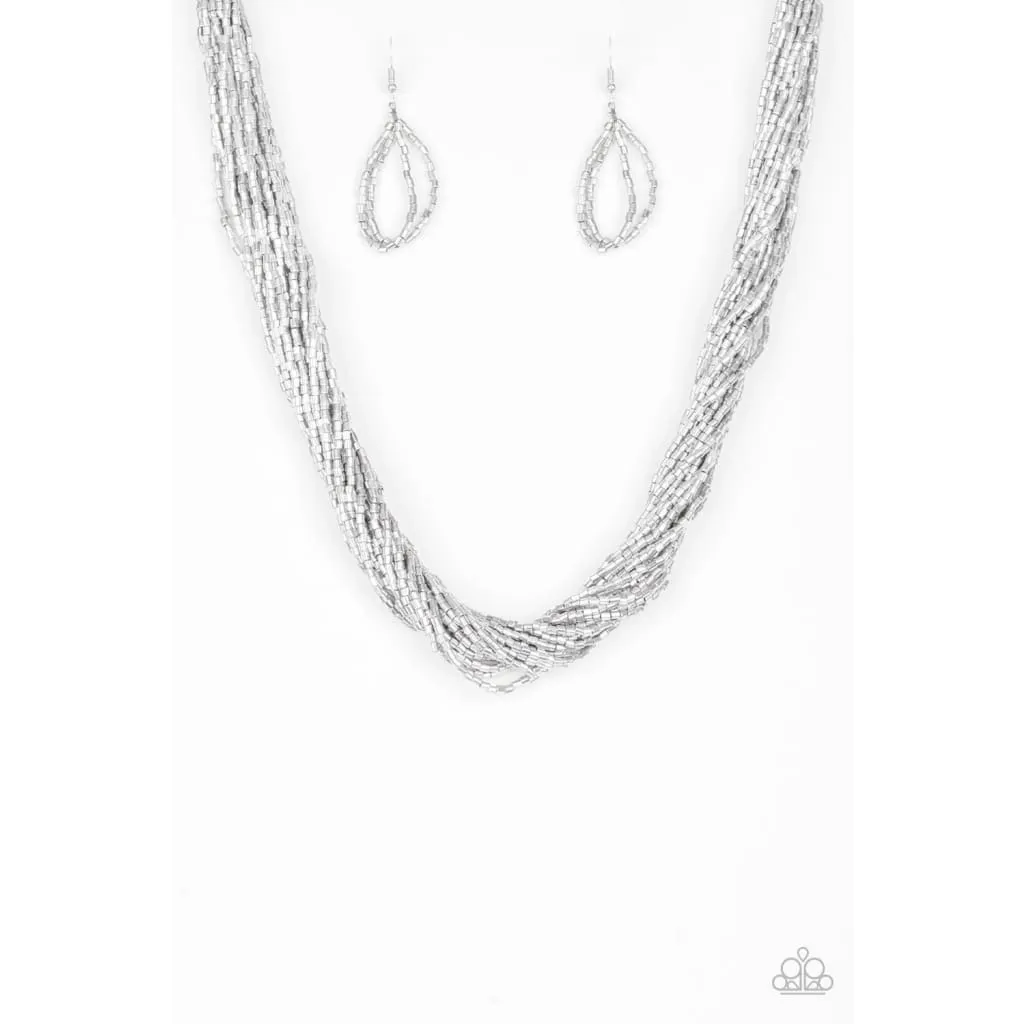 Paparazzi The Speed of STARLIGHT - Silver Necklaces