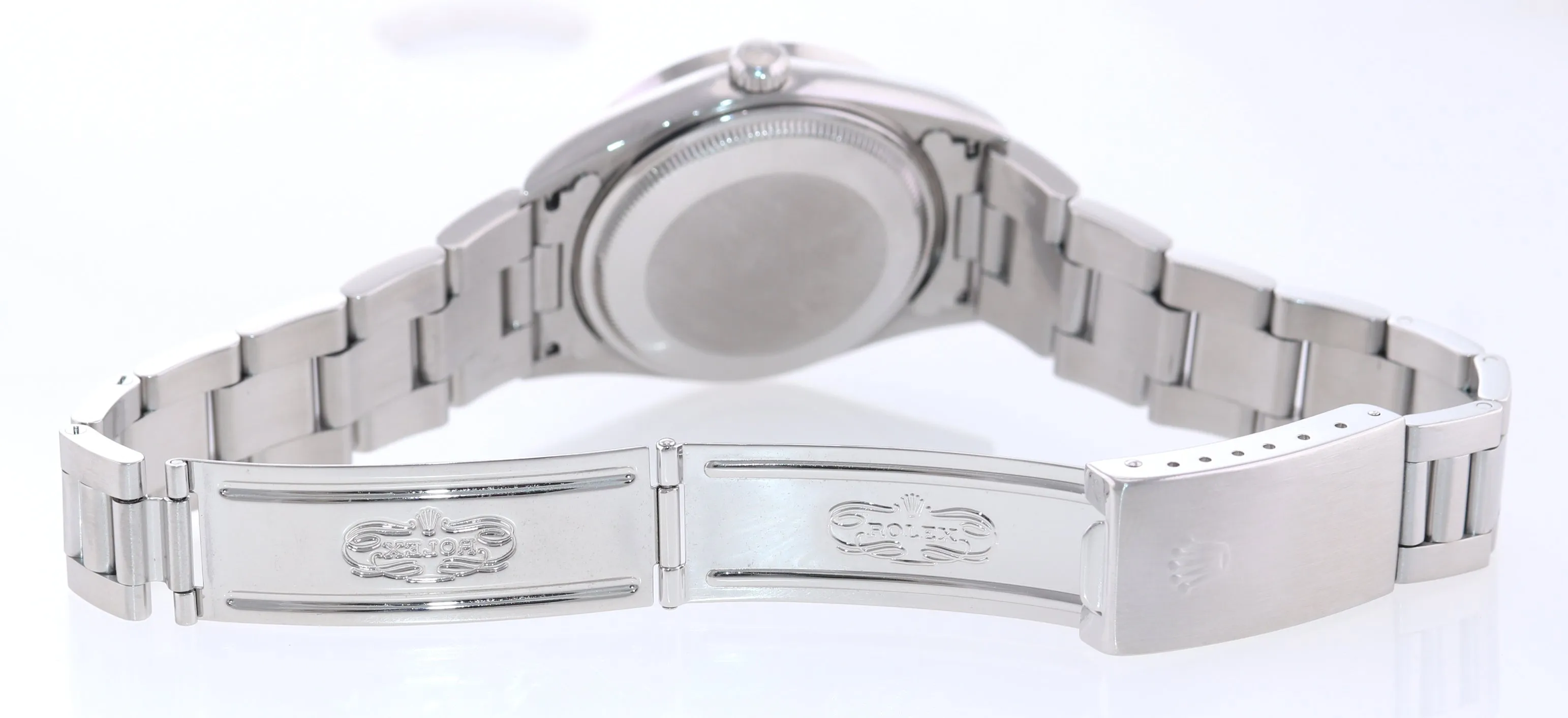 PAPERS Rolex Oyster Perpetual Air-King Black 14010 34mm Precision Steel Watch
