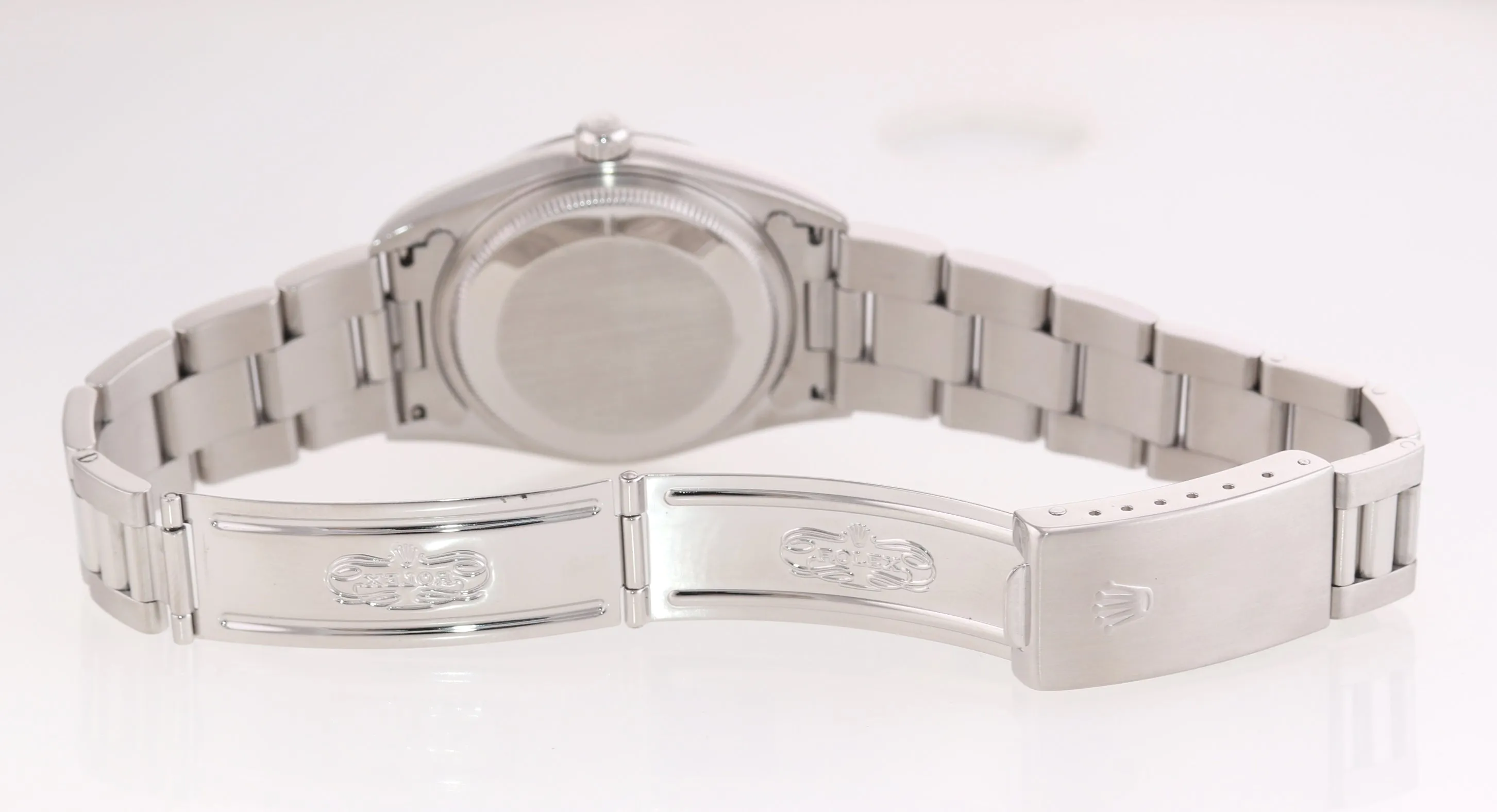 PAPERS Rolex Oyster Perpetual Air-King Silver 14000M 34mm Precision Watch Box