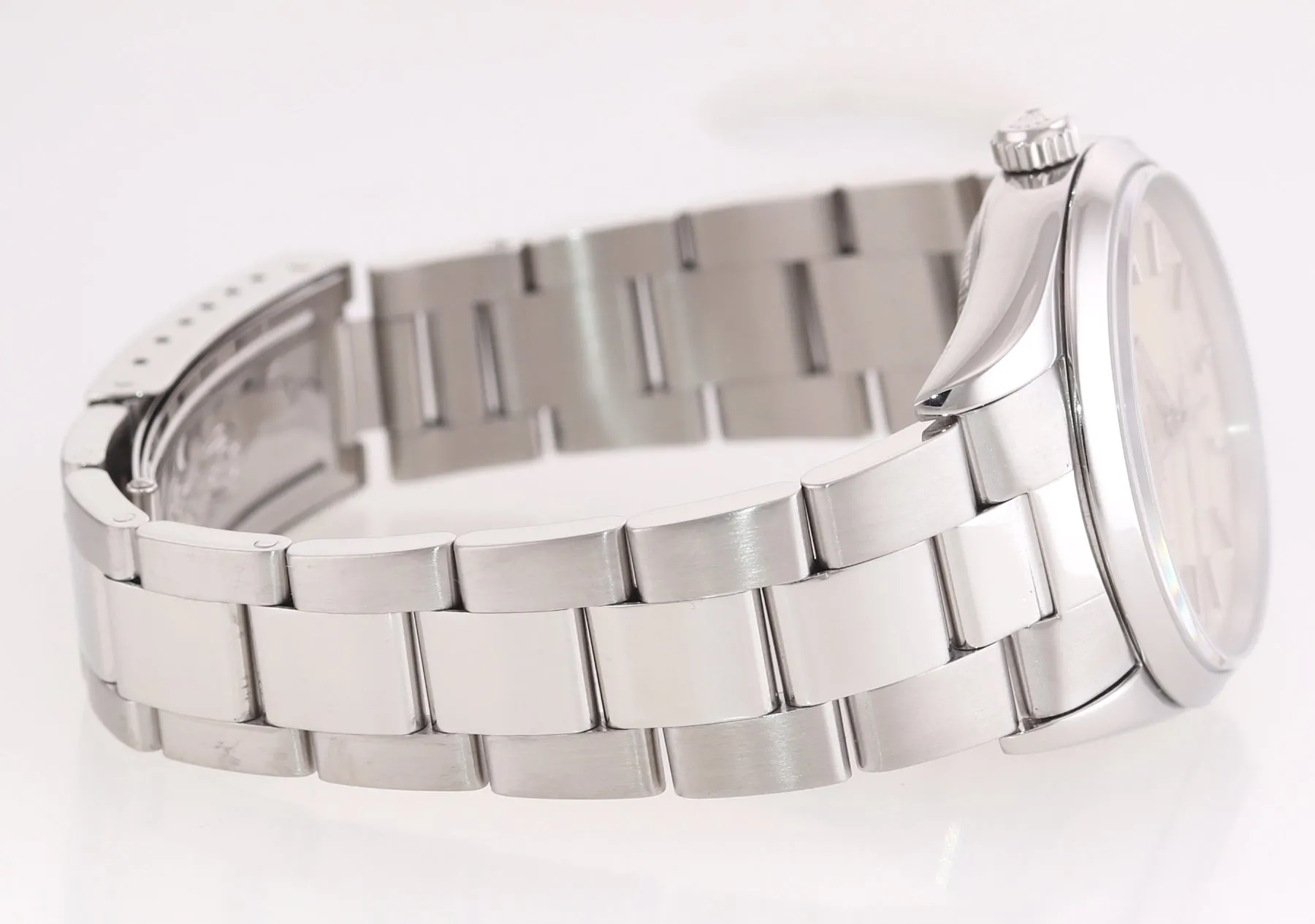 PAPERS Rolex Oyster Perpetual Air-King Silver 14000M 34mm Precision Watch Box
