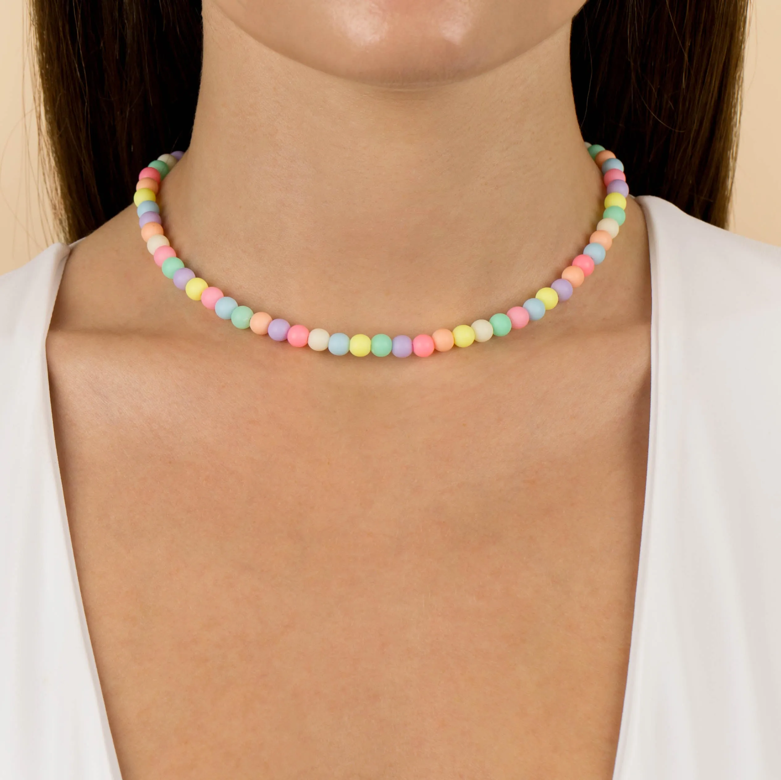 Pastel Bead Necklace