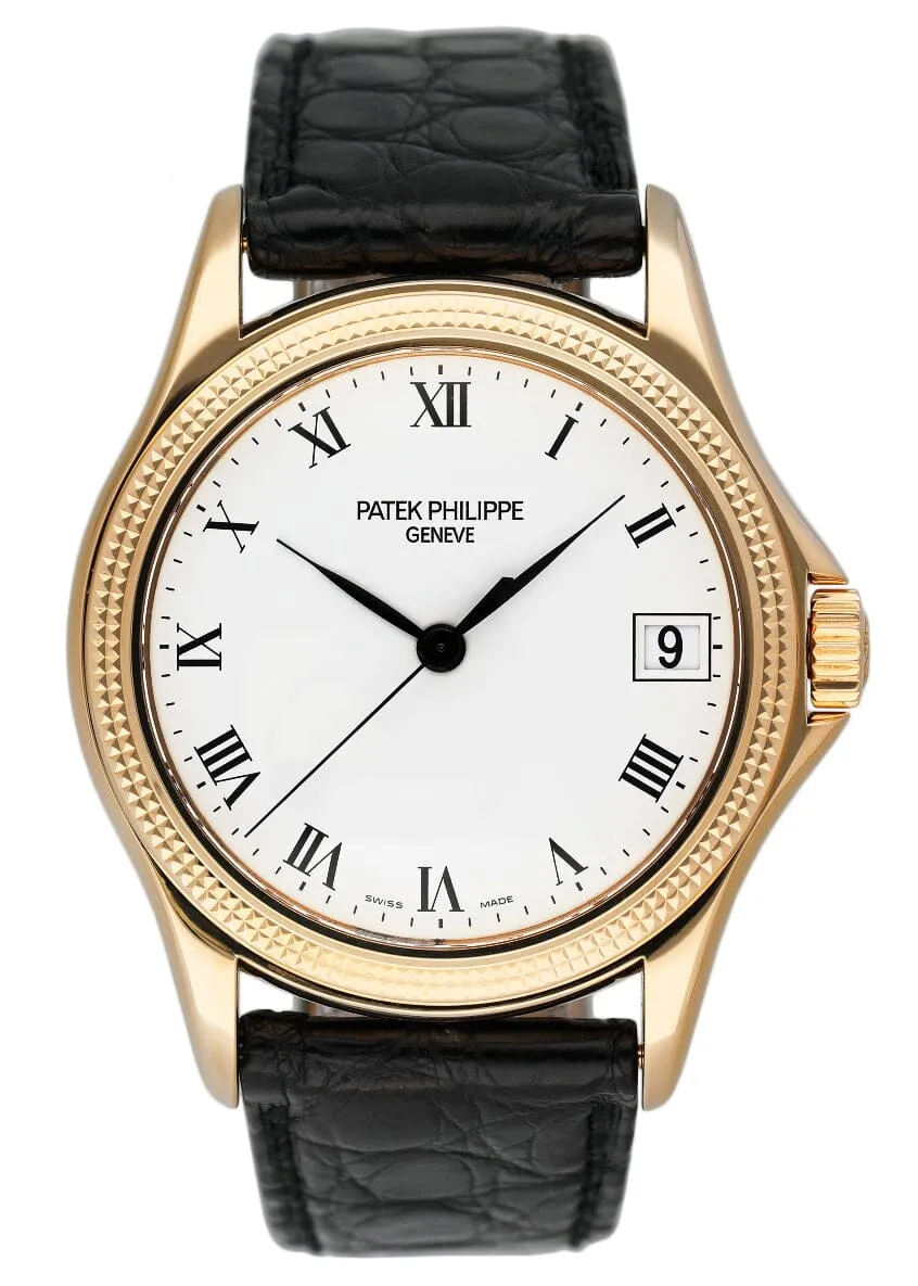 Patek Philippe Calatrava 5117J 18K Yellow Gold Mens Watch Box Papers