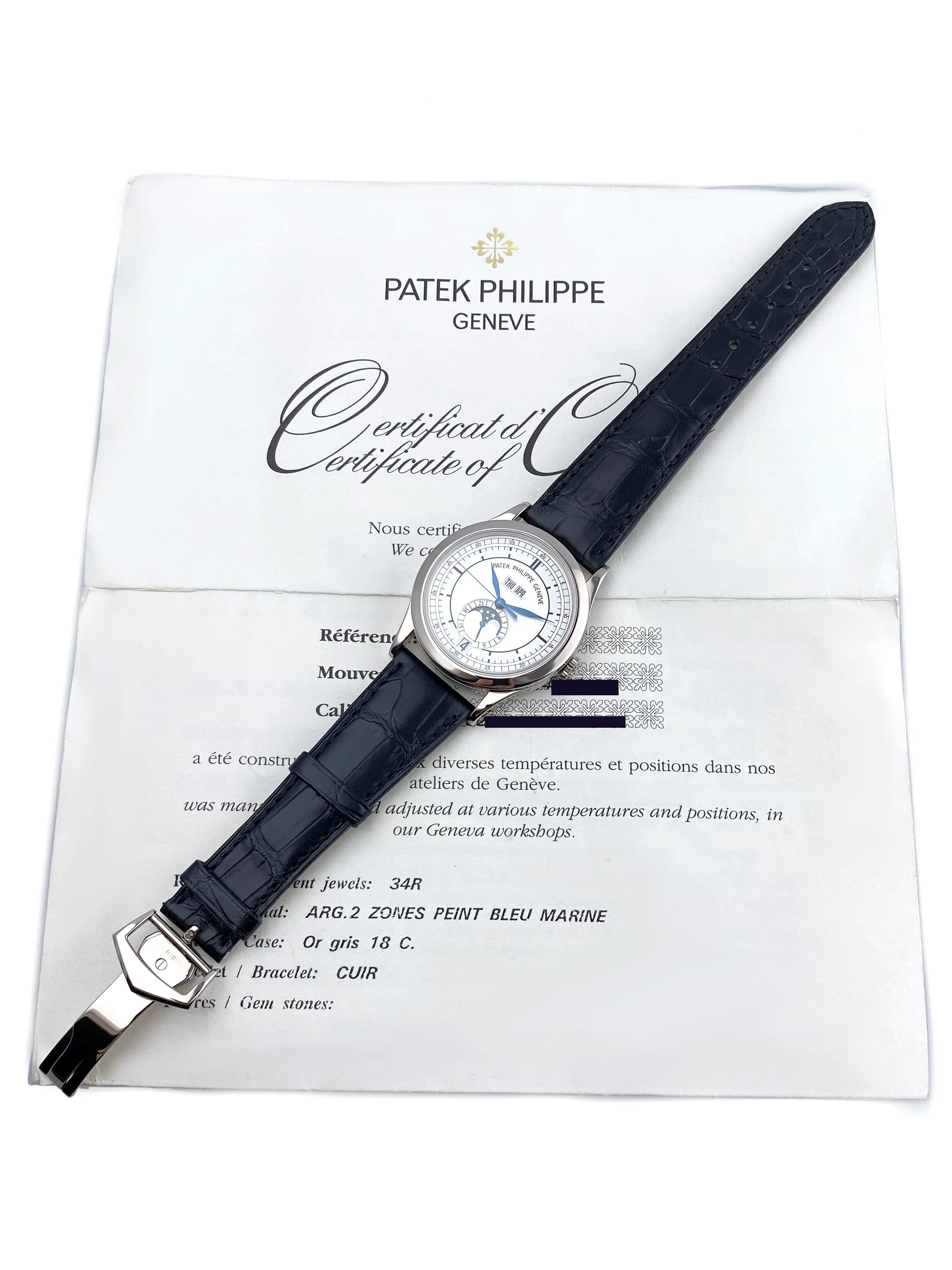 Patek Philippe Complications 5396G Annual Calendar Mens Watch Box Papers