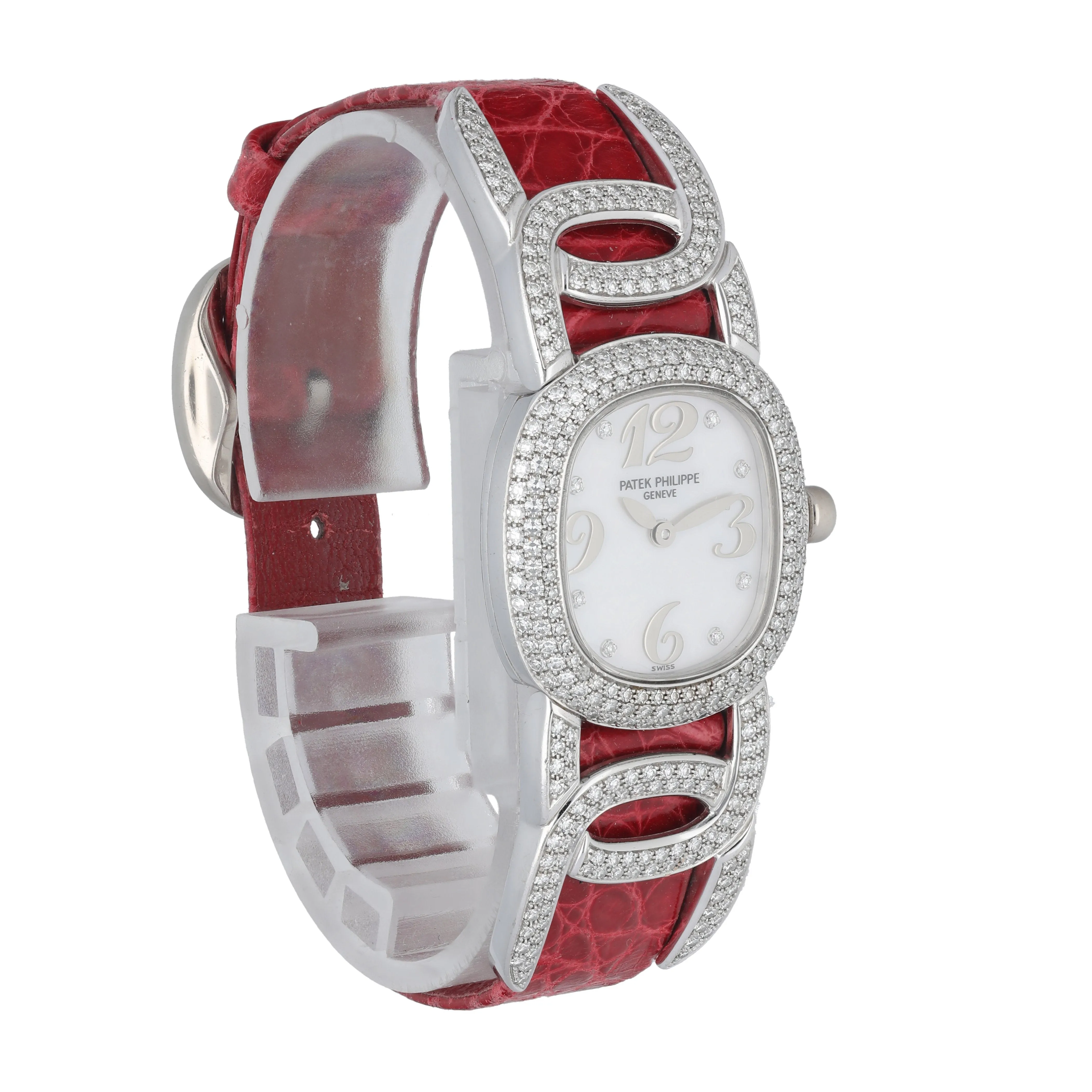 Patek Philippe Ellipse 4832G MOP White Gold Diamond Ladies Watch
