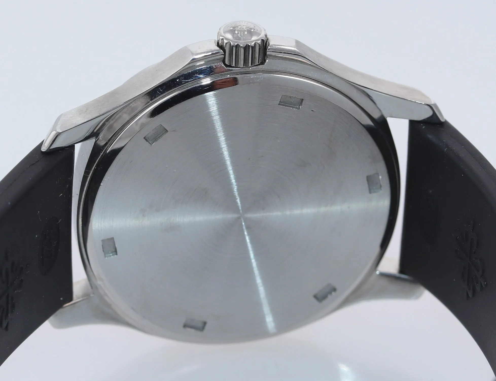 Patek Philippe Steel 5064 Aquanaut Black Tropical Rubber Strap 36mm Quartz Watch