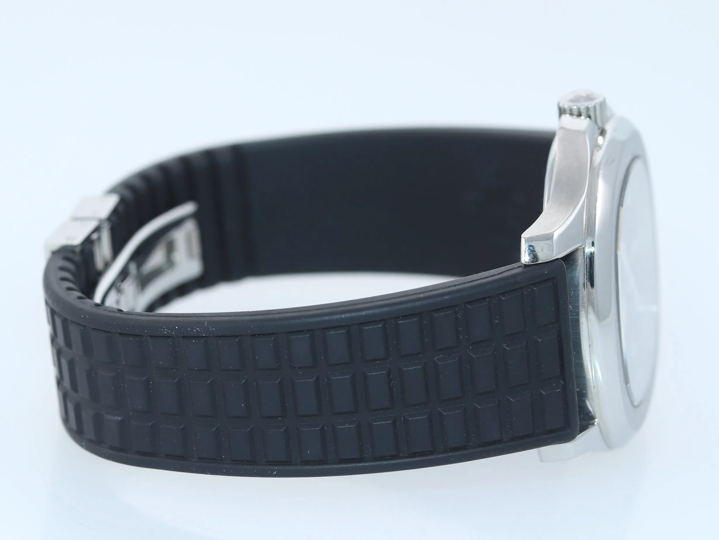 Patek Philippe Steel 5064 Aquanaut Black Tropical Rubber Strap 36mm Quartz Watch