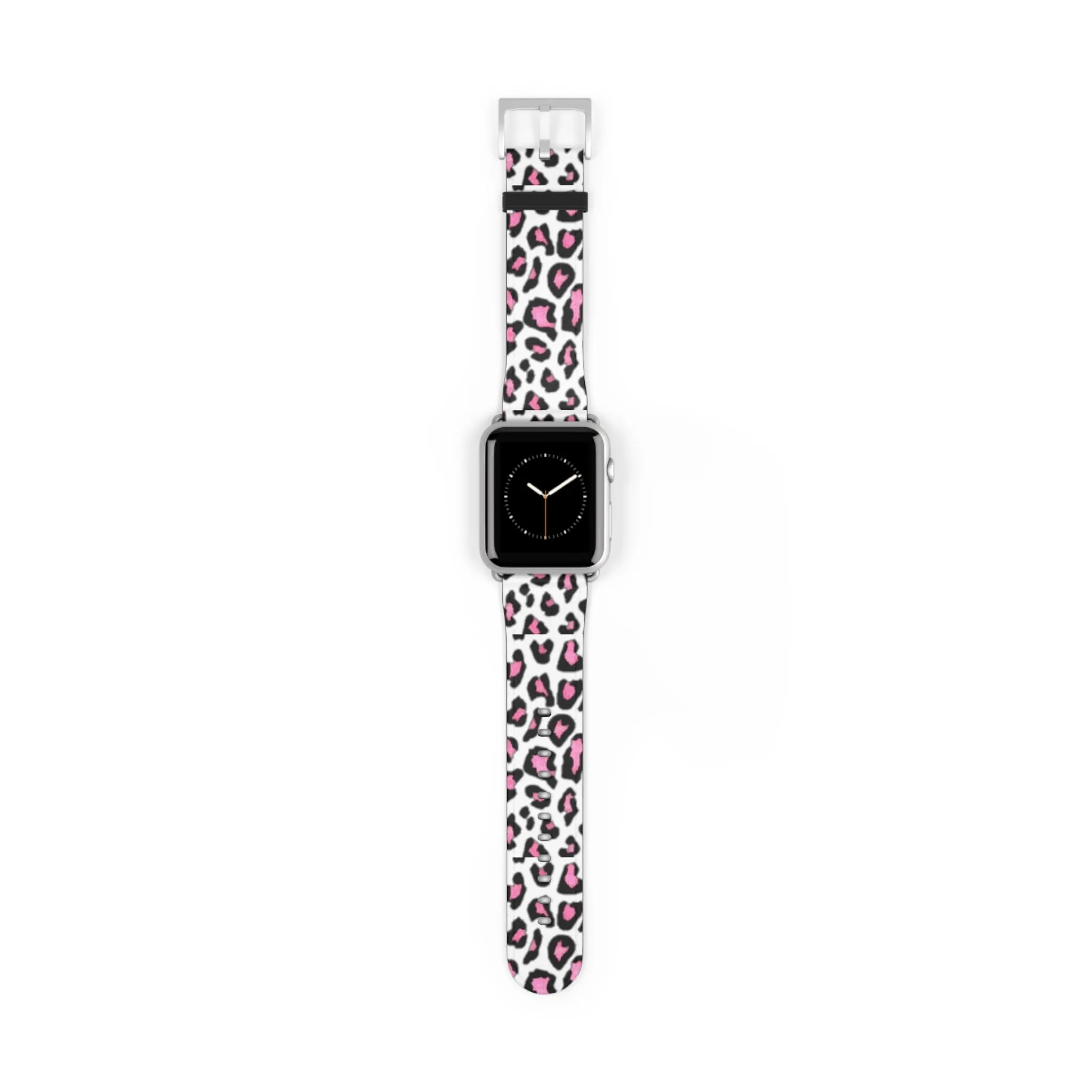 Pink and Black Leopard Print Watch Band