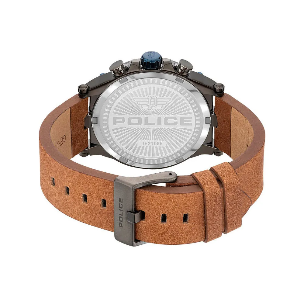 Police Men's Taman Watch Tan Strap