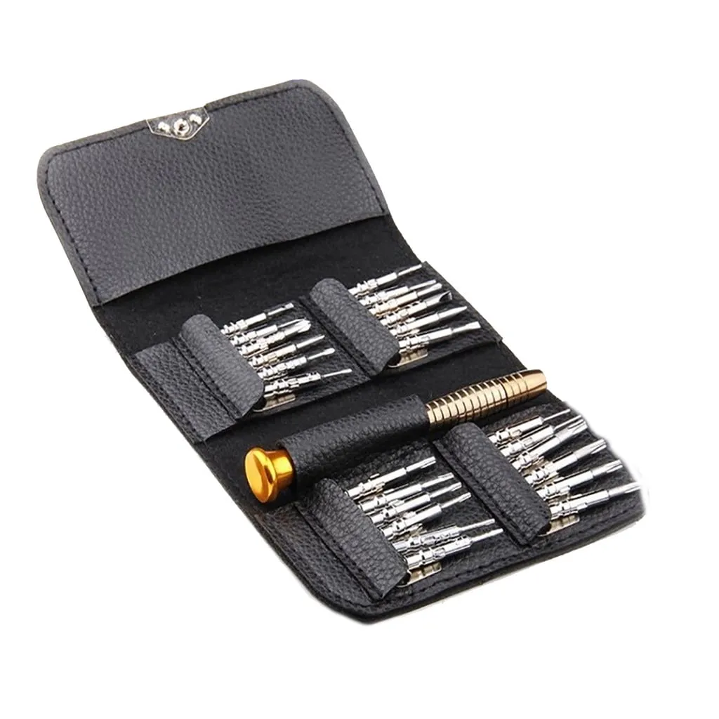 PUIYRBS Small Screwdriver Set for Electronics 25 Pc Small Mini Precision Screwdriver Set Watch Jewelry Electronic Repair Tool