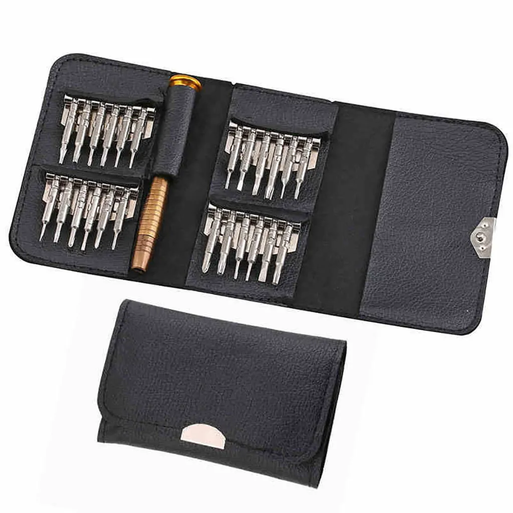 PUIYRBS Small Screwdriver Set for Electronics 25 Pc Small Mini Precision Screwdriver Set Watch Jewelry Electronic Repair Tool