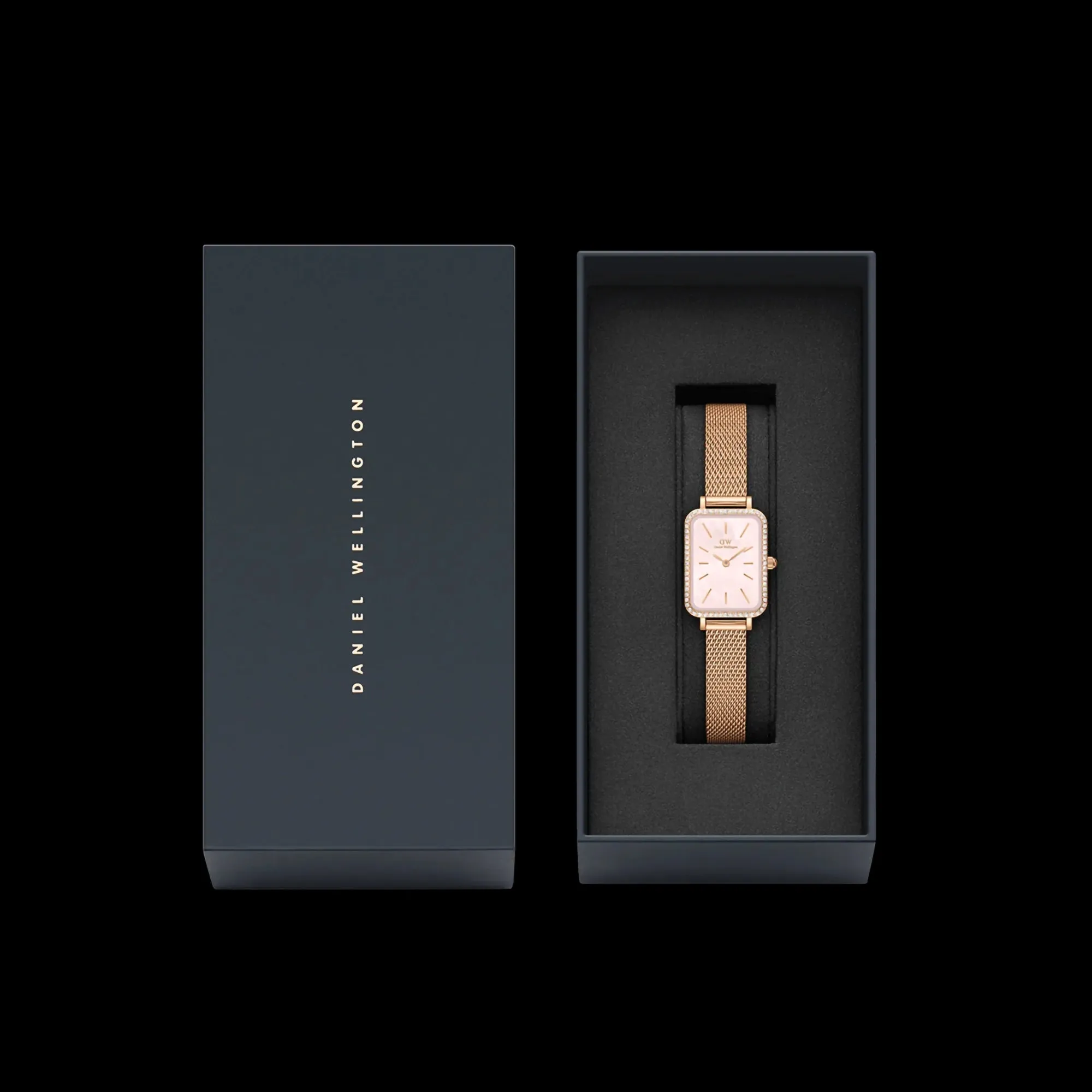 Quadro Women's Mother Of Pearl Analog Stainless Steel Watch DW00100669K