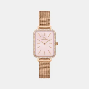 Quadro Women's Mother Of Pearl Analog Stainless Steel Watch DW00100669K