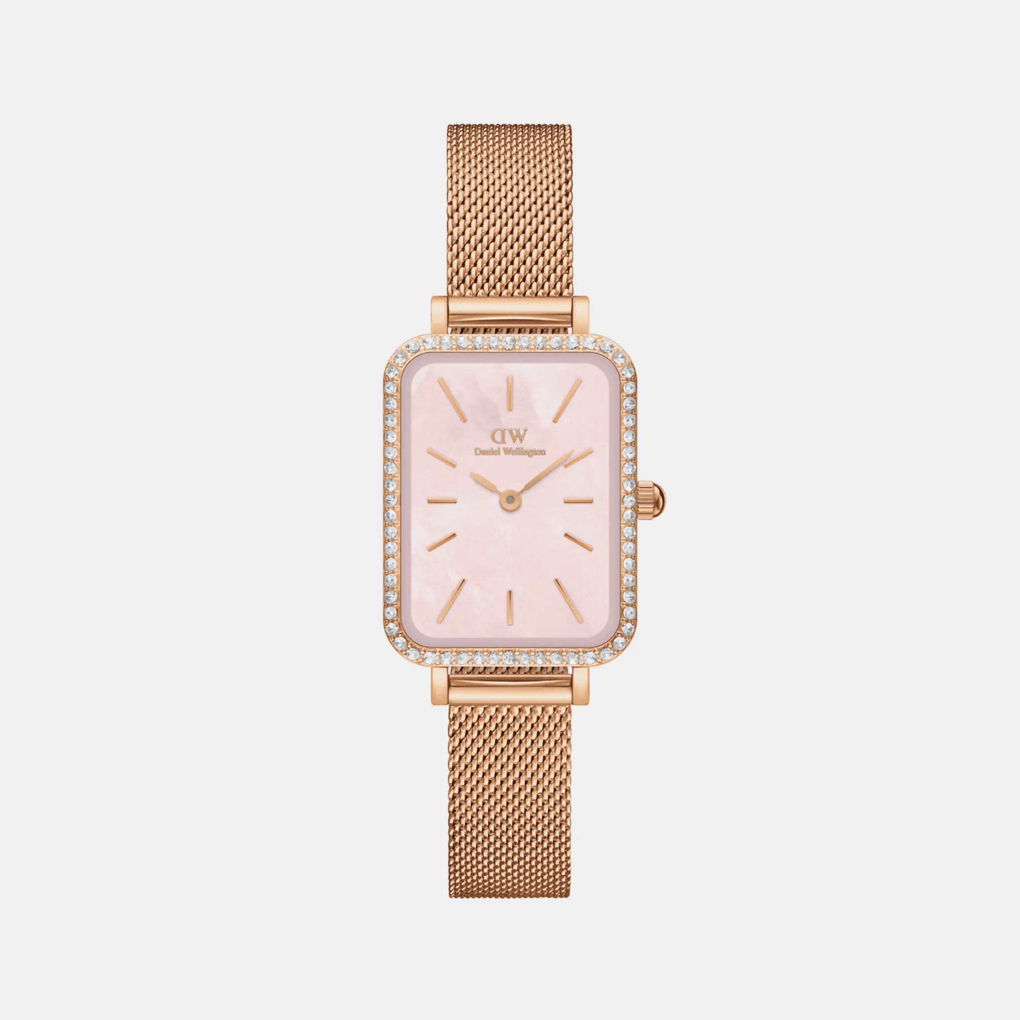 Quadro Women's Mother Of Pearl Analog Stainless Steel Watch DW00100669K