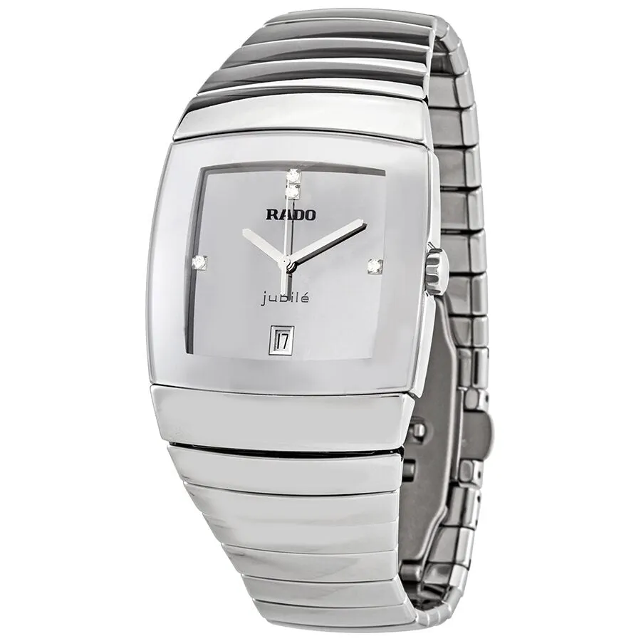 Rado Sintra Jubile Silver Dial Platinum Ceramic Men's Watch R13719702